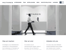 Tablet Screenshot of mutares.de
